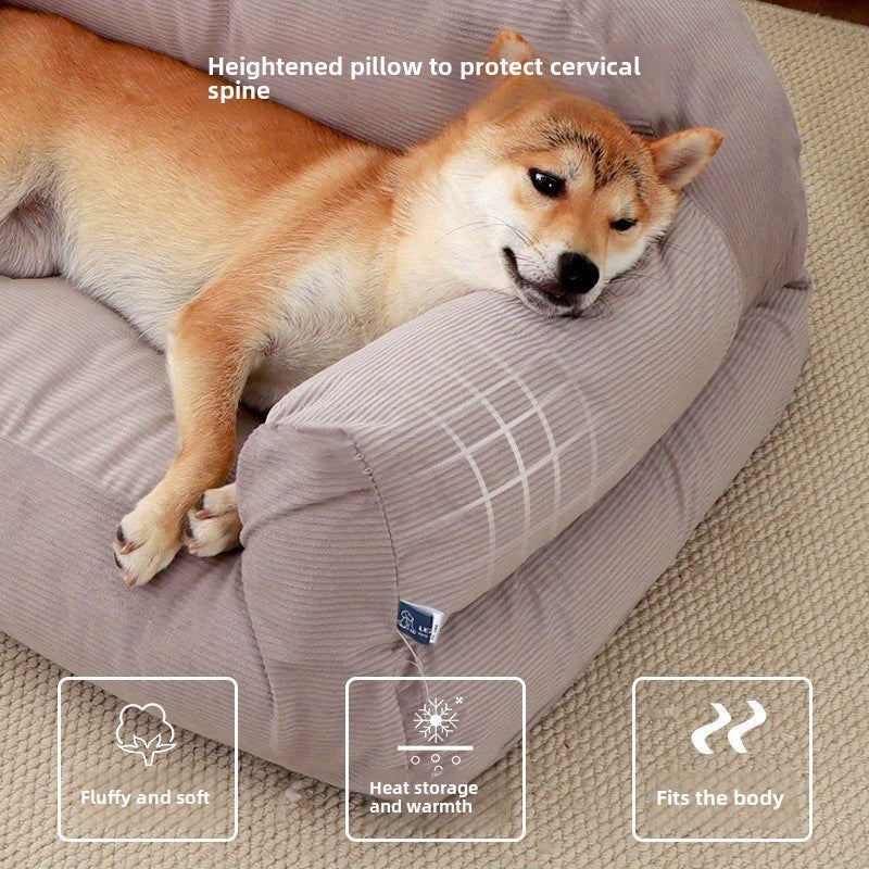 Kennel Four Seasons Universal Removable and Washable Large Cat Nest Dog Mattress Bed Pet Sofa Winter Thermal Supplies