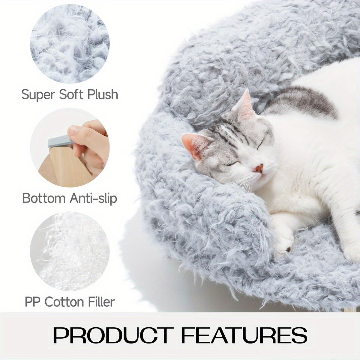 for cat Bed for cat Sofa With Removable Washable Cover, Wooden Pet Sofa Modern Pet Furniture, Elevated for cat Couch For Cats & Small Medium Dogs