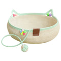 Integrated Rope Cat Bed with Scratcher & Interactive Ball Washable All Season Anti-Scratch Pet Nest for Cats