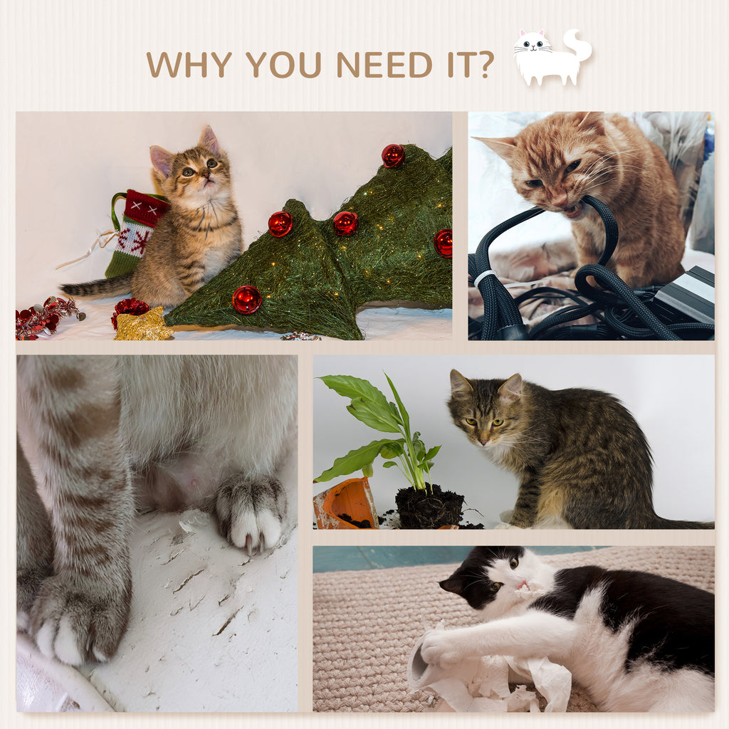 PawHut Unique Cat Tree Made From Cat Shelves with 10 Levels for More Height, Wall-Mounted Cat Tree Climbing Playground with Cat Hammocks, Modern Cat Tree